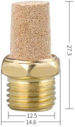 Pneumatik Schalldämpfer aus Sinterbronze 1/4" 10er Set Druckluftschalldämpfer Industriequalität (10,