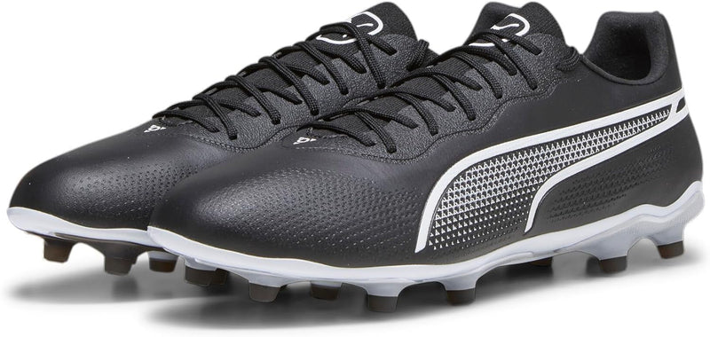 PUMA Unisex King Pro Fg/Ag Soccer Shoe 40 EU Puma Black Puma White, 40 EU Puma Black Puma White