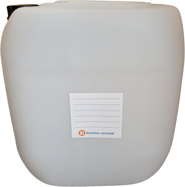 kanister-vertrieb® 3 Stück 30 L Kanister Wasserkanister Kunststoffkanister natur DIN61 + Hahn + Etik