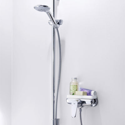 GROHE Eurodisc Cosmopolitan Brausearmatur, Standard-Auslauf 33569002, Silber Duscharmatur DECK-MOUNT