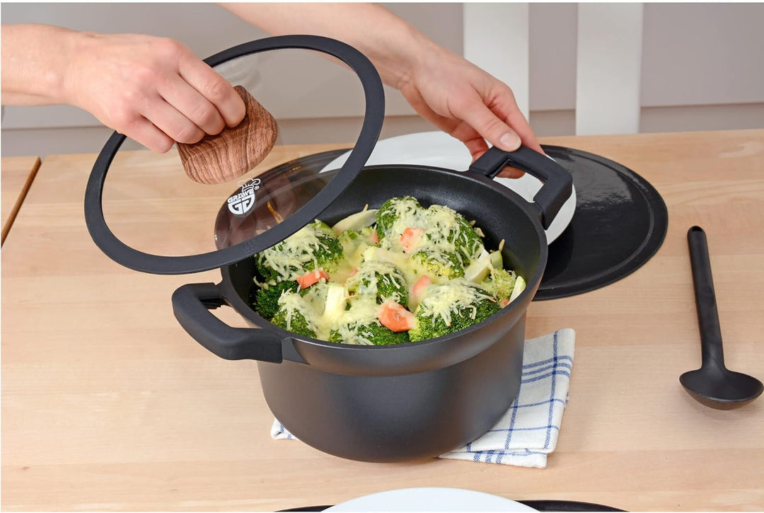 GRÄWE Kochtopf Aluguss 24 cm, Serie Alu-Line Kochtopf Ø 24 cm, Kochtopf Ø 24 cm