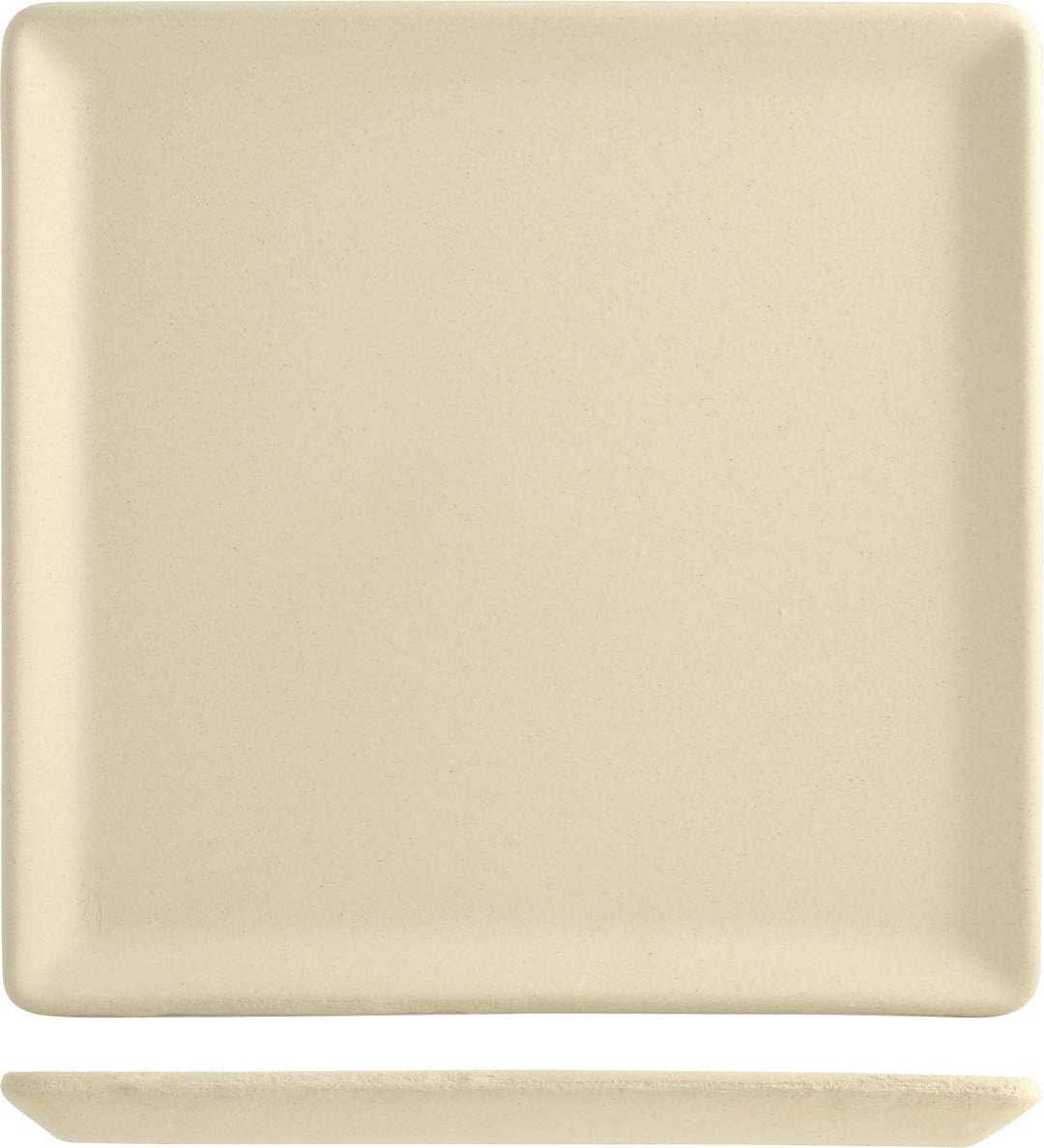 Trabo My Cooking Naturcook Feuerfeste Platte, Ton, Beige, 35 x 34.5 cm, Höhe 2.5 cm