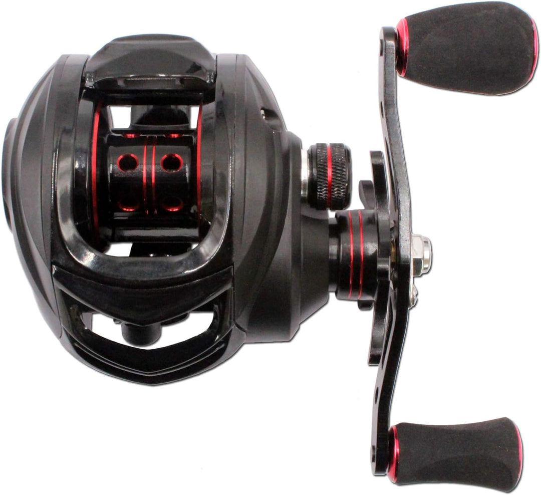 Angel-Berger Wild Devil Baits Baitcast Multirolle Devil Cast LH 100 Multirollen