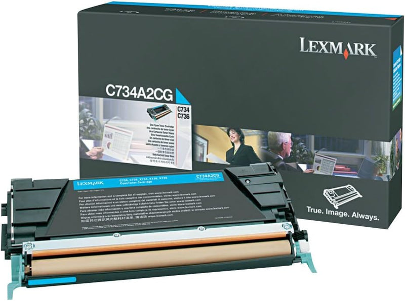Lexmark C734A2CG C734 / X734 Tonerkartusche 6.000 Seiten, cyan, CYAN