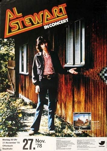 Al Stewart - Time Passages, Frankfurt 1978 » Konzertplakat/Premium Poster | Live Konzert Veranstaltu