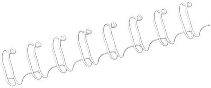 Fellowes Drahtbinderücken A4, 14mm, weiss, 100 Stück 14 mm weiss, 14 mm weiss