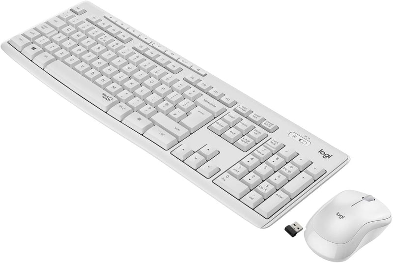 Logitech MK295 kabelloses Tastatur-Maus-Set mit SilentTouch-Technologie, Shortcut-Tasten, optischer