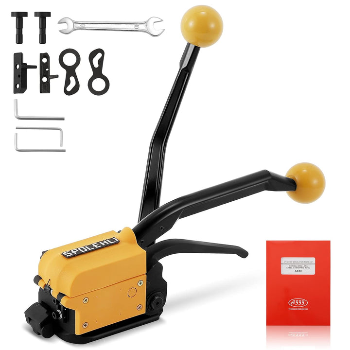 Spolehli Umreifungswerkzeuge aus Stahl Handheld nahtlose Metall Bindungswerkzeug Geeignet eignet sic