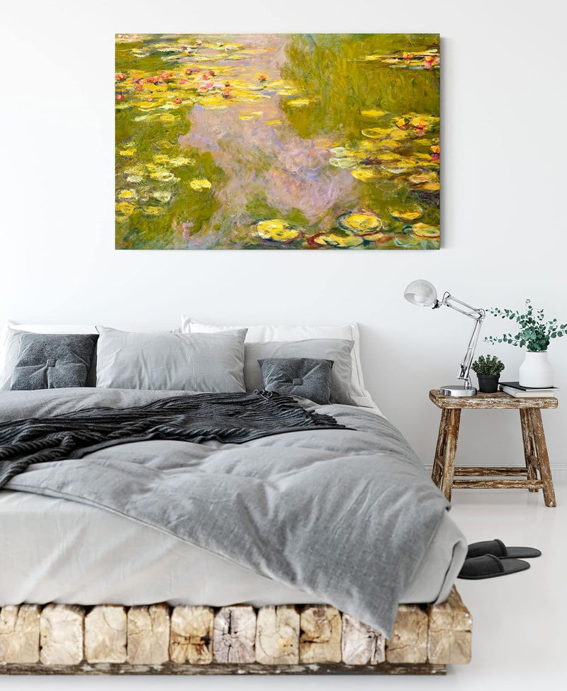 Generisch Claude Monet - Seerosen  II als Leinwandbild/Grösse: 100x70 cm/Wandbild/Kunstdruck/fertig