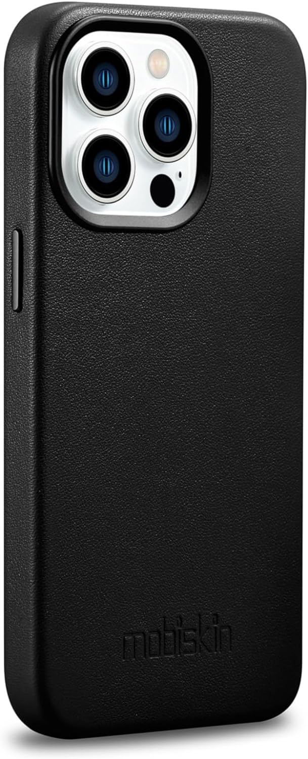 Mobiskin Hülle kompatibel mit iPhone 14 PRO MAX (6,7 Zoll), Handyhülle mit echtem Leder, Case, Schut