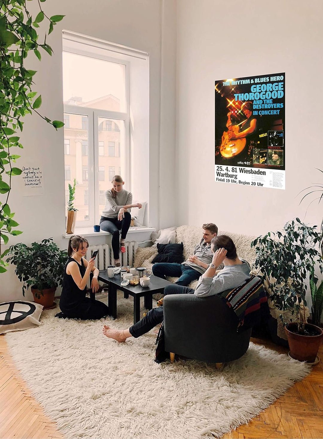 George Thorogood - In Concert, Wiesbaden 1981 » Konzertplakat/Premium Poster | Live Konzert Veransta