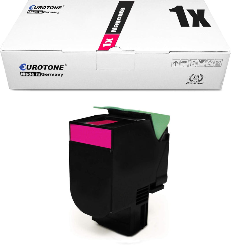 Eurotone XL Magenta Toner kompatibel für Lexmark CS 421 521 622 CX 421 522 622 625 DN adn ade ersetz