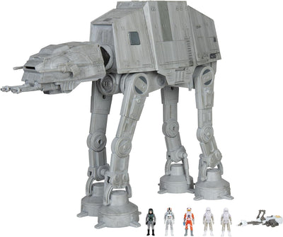 Bizak Star Wars 62610170 - Micro Galaxy Squadron at-at - Angriffsfahrzeug 25 cm mit Zubehör und 5 Fi