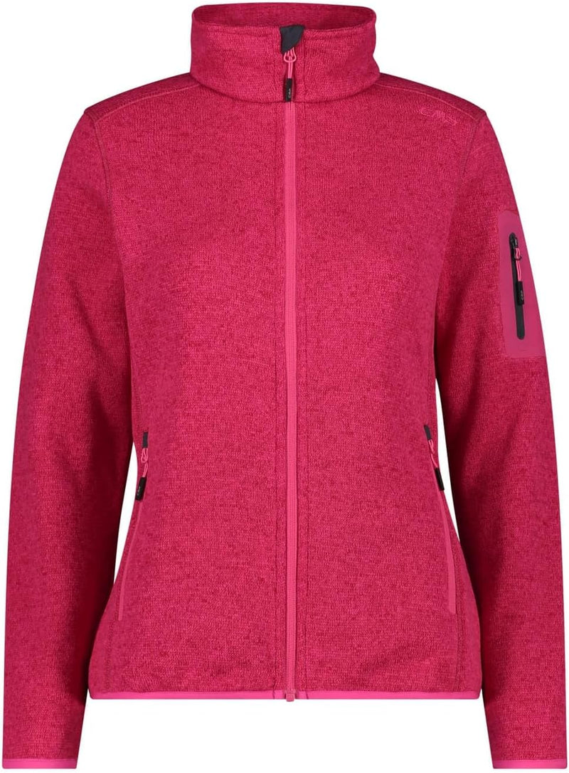 CMP Damen Damenjacke Fleecejacke 44 Fuxia-Anthrazit, 44 Fuxia-Anthrazit