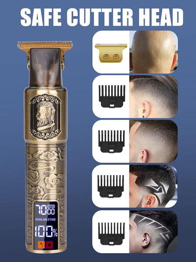 Haarschneidemaschine Profi, Wasserdicht Haarschneider Herren Trimmer Elektrisch Barttrimmer mit 4 Fü