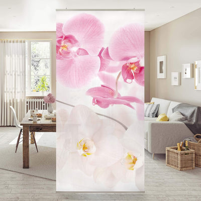 Bilderwelten Raumteiler Orchideen Delicate Orchids 250x120cm inkl. transparenter Halterung 250x120cm