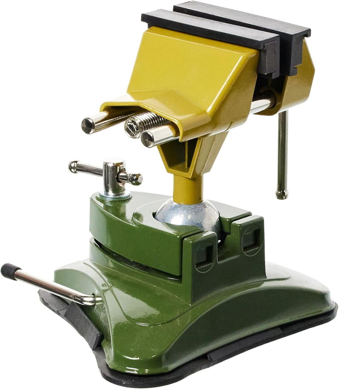 Proxxon 28602 Feinmechaniker Schraubstock FMS 75, grün/gelb/silber/schwarz, (L x B x H) 210 x 175 x