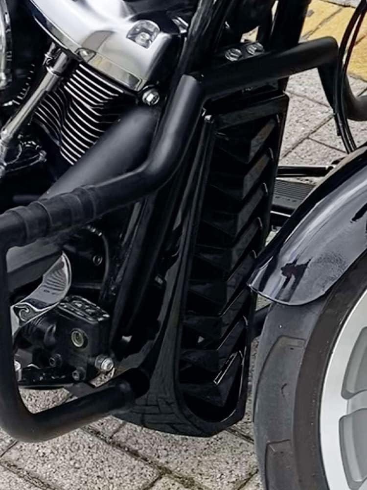 HDBUBALUS Schwarze untere vordere Kinnspoiler Air Dam Verkleidung Abdeckung für Harley Softail Stree