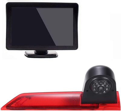 4,3" Zoll LCD Monitor+Rückfahrkamera integriert in 3. Bremslicht dritte Bremsleuchte Kamera for Ford