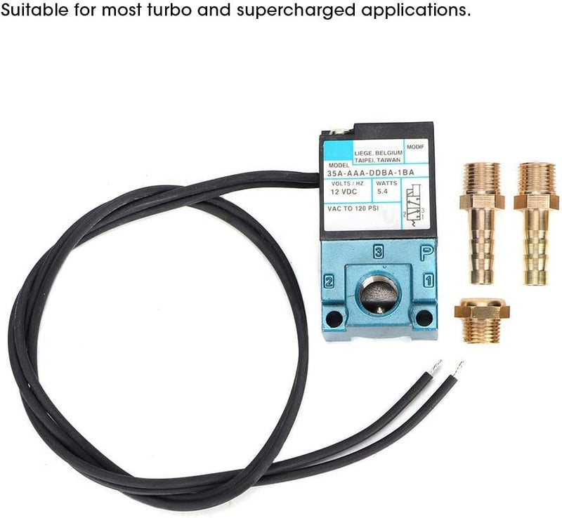 Boost Controller Kit, Magnetventil, Boost Steuermagnet, 3 Port Boost Magnet DC12V 5,4 W 35A-AAA-DDBA