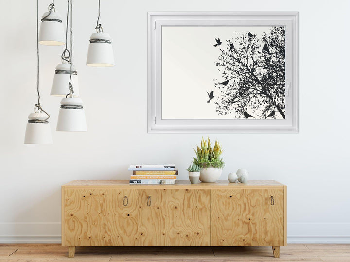 Fensterfolie Sichtschutz I Hochwertige Klebefolie für Fenster - Sticker I Deko Folie für Küche, Bad,