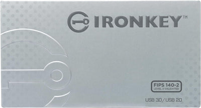 Kingston IronKey S1000 verschlüsselter USB-Stick 64GB Integrierter Kryptochip und zertifiziert für F