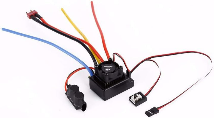 Dilwe RC-Drehzahlregler, hochwertige Brushless-Regler 80A Sensored und Sensorless einstellbar für RC