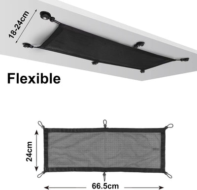 Schreibtisch Netz für Kabel - Kabelnetz Schreibtisch für Kabelmanagement - Flexible Kabelkanal - PC