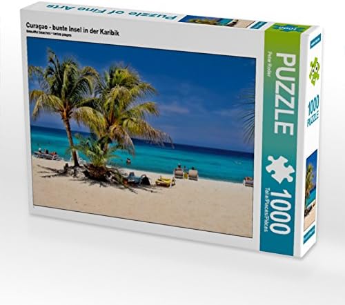 CALVENDO Puzzle Curaçao - Bunte Insel in der Karibik 1000 Teile Lege-Grösse 64 x 48 cm Foto-Puzzle B