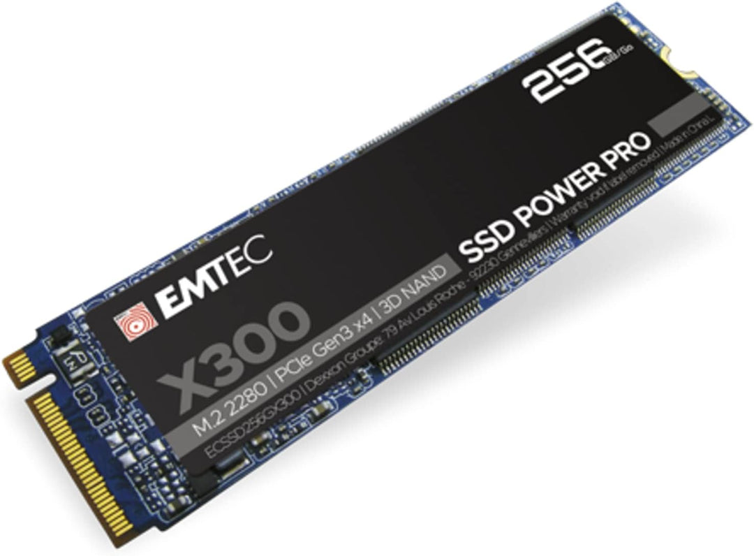 Emtec X300 M.2 SSD Power Pro 256 GB, M.2 2280, NVMe PCIe Gen 3.0 x4, 256 GB