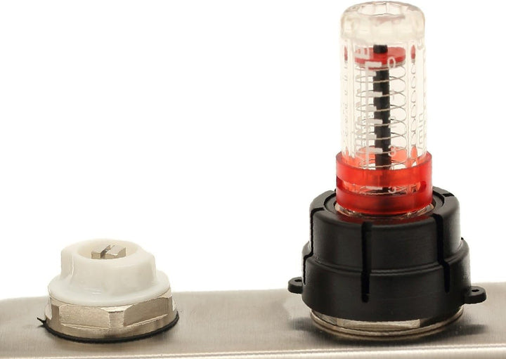 Selfio Heizkreisverteiler PREMIUM mit Durchflussmesser und Kugelhahn-Set (6 Heizkreise)