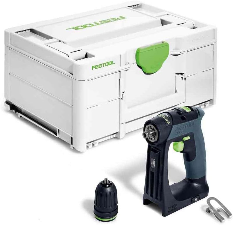 Festool Akku-Bohrschrauber CXS 18-Basic (mit Schnellspannbohrfutter, Gürtelclip), im Systainer, Basi