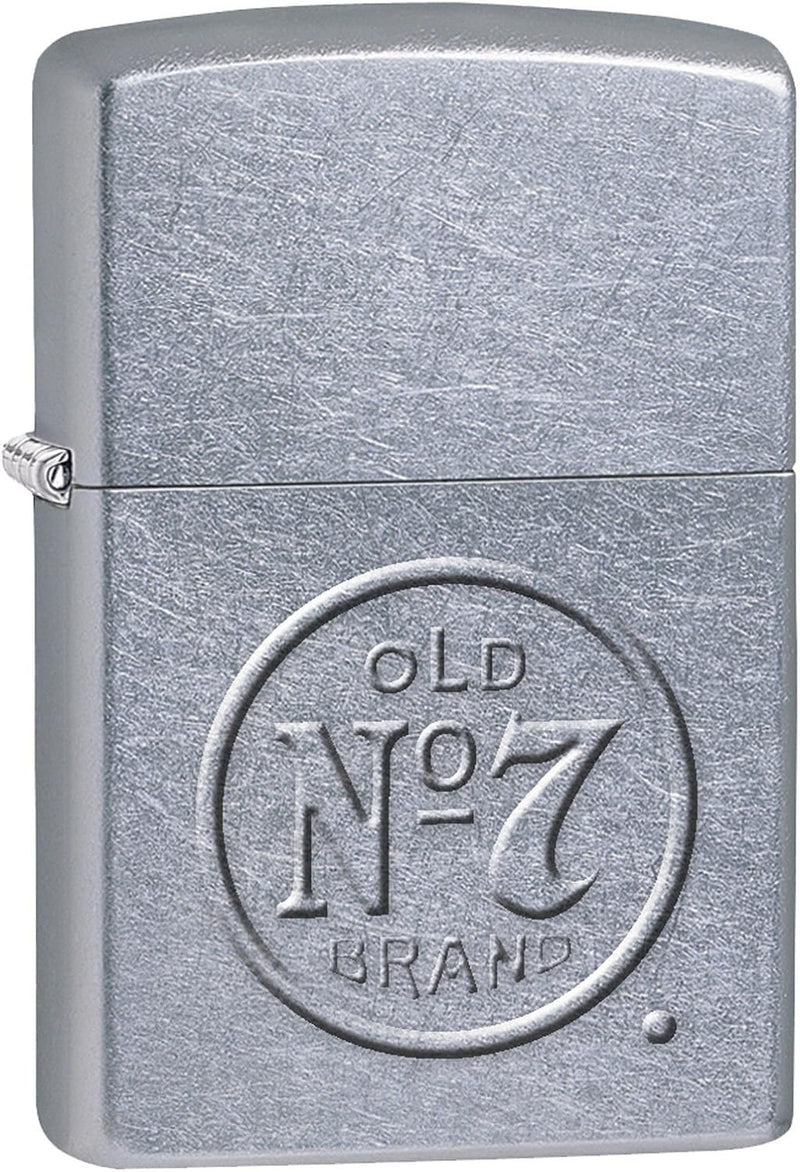 Zippo Jack Daniels-Street Chrome-Spring 2017 Feuerzeug, Silber, 5.8 x 3.8 x 2 cm