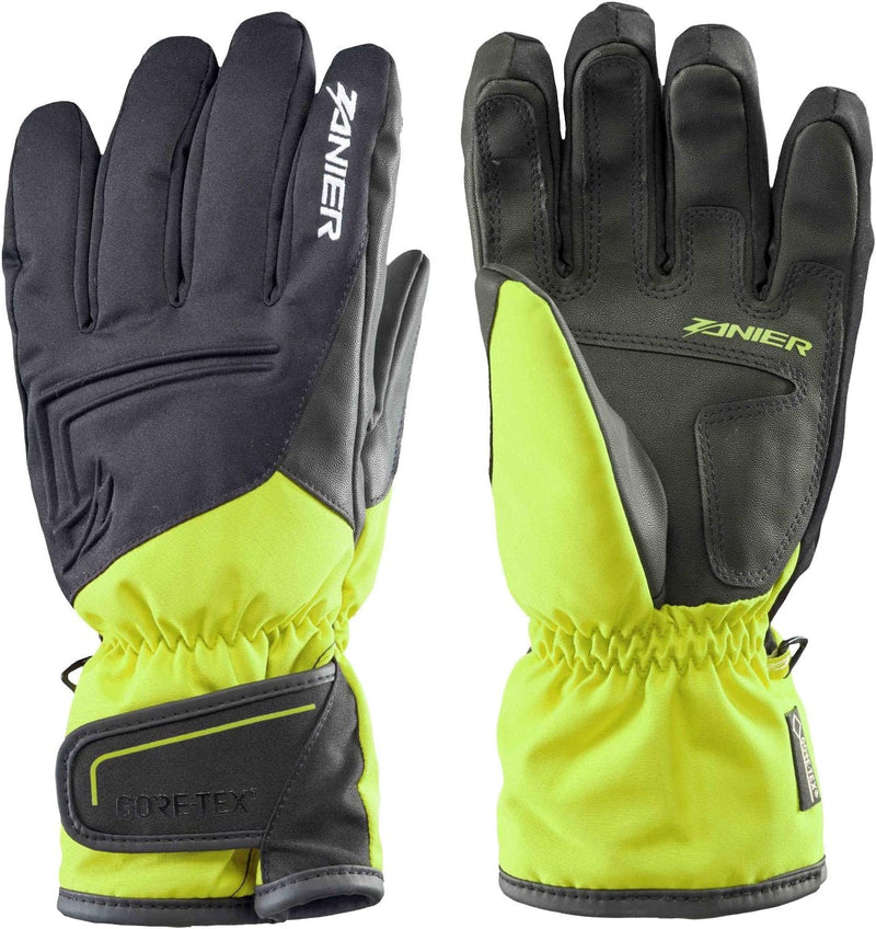 Zanier Kirchberg GTX Herren Ski-Handschuhe mit Gore-Tex Membran Wasserdicht, Grösse:XXL, Farbe:Lime-