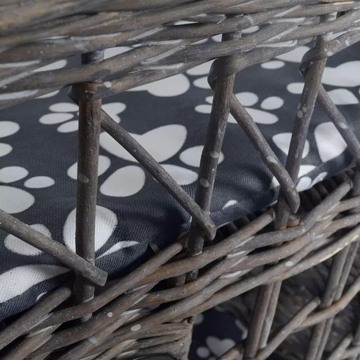 Susany Weide Katzenhaus mit Welcome-Aufkleber Tierbett Katzenbett Kratzbaum mit Kissen Tierhaus Katz