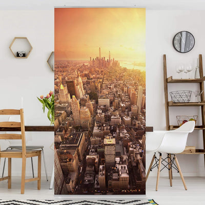 Raumteiler Goldene Stadt 250x120cm inkl. transparenter Halterung 250x120cm incl. transparent hanger,