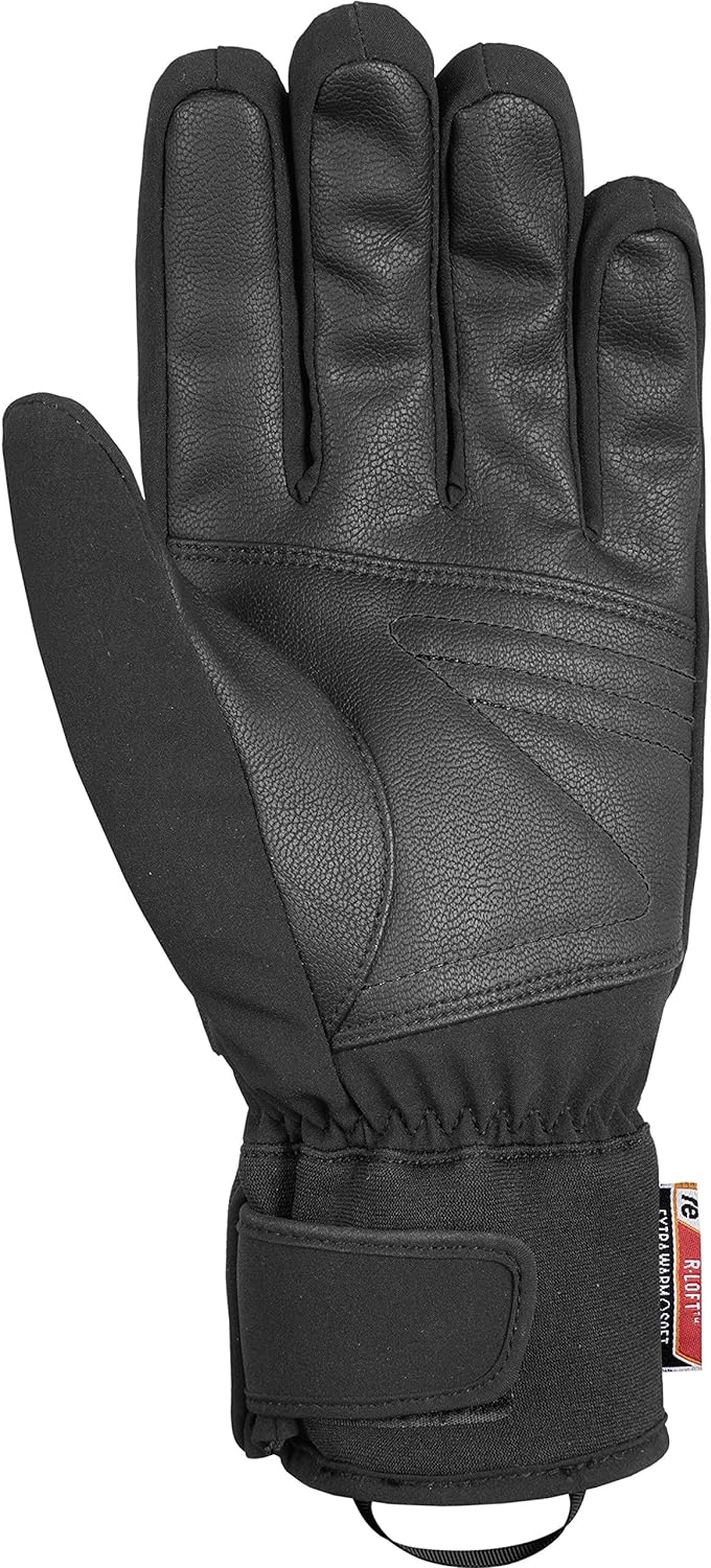 Reusch Theo R-tex Xt Handschuh 10 black melange / safety yellow / brilliant blue, 10 black melange /