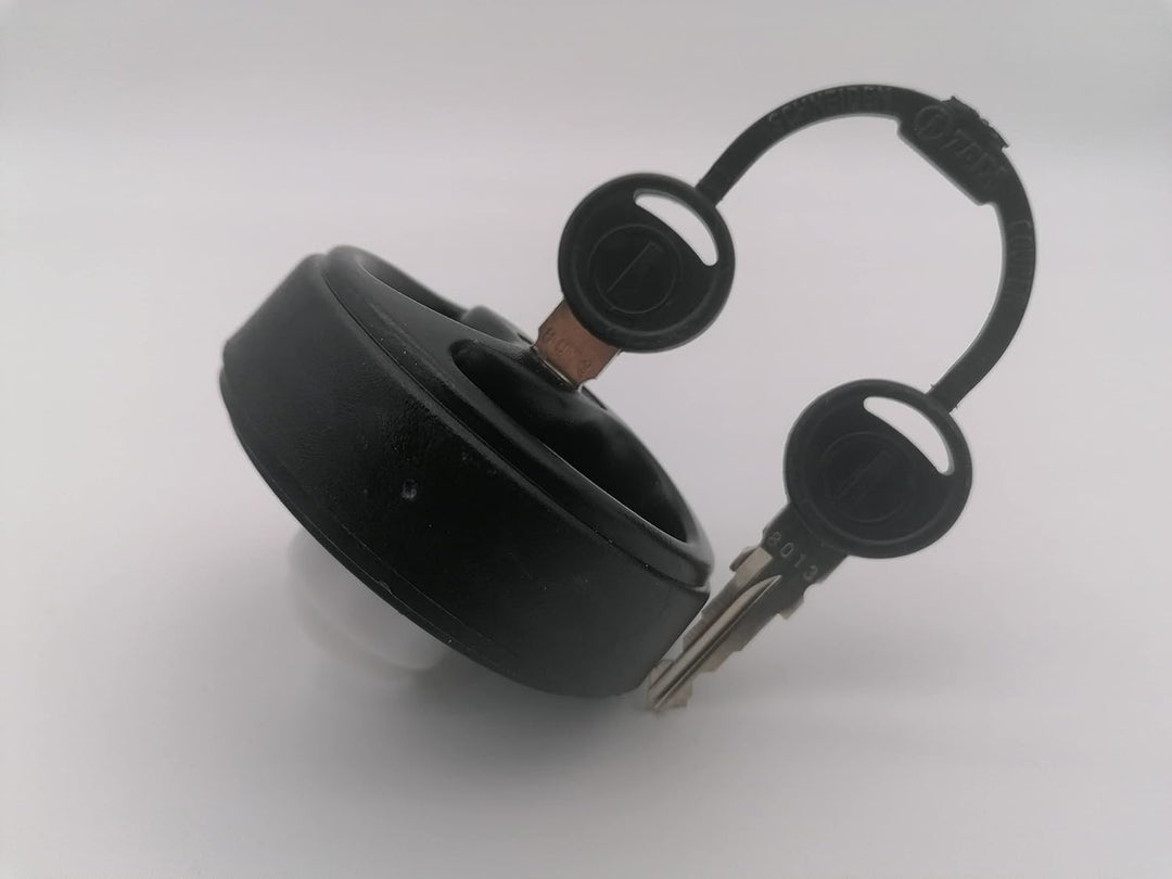 CR-MOESANCO® Schwarzer Wassertankdeckel für Wohnwagen, mit 3 versenkten Griffen, Wassereinlass mit R