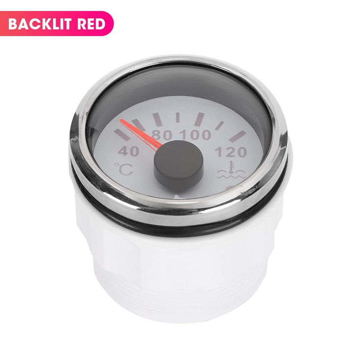 Wassertemperaturanzeige, 2-Zoll-K¨¹hlwassertemperaturanzeige 40-120 ¡æ Smart Alarm IP67 Wasserdichte