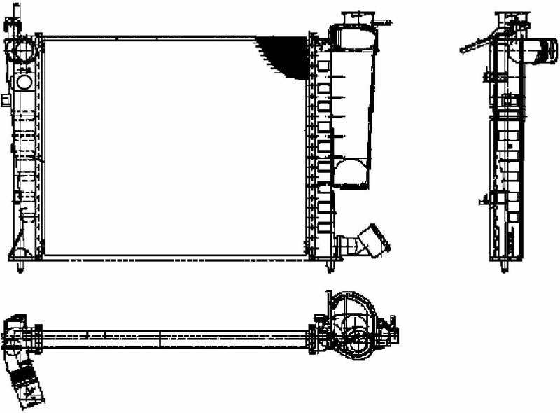 BEHR HELLA SERVICE 8MK 376 716-634 Kühler, Motorkühlung