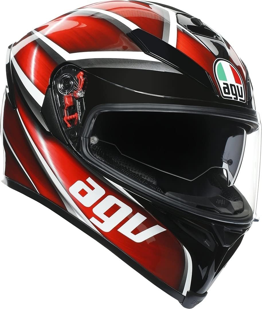 AGV K-5 S Tempest Helm schwarz/rot XXL (63/64) XXL schwarz / rot, XXL schwarz / rot