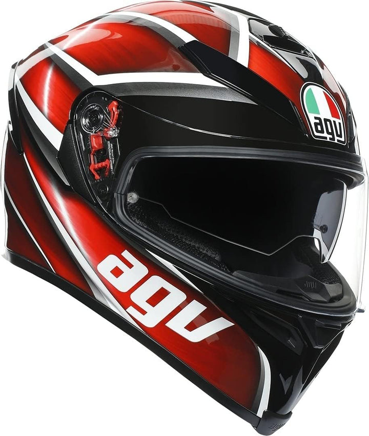 AGV K-5 S Tempest Helm schwarz/rot XXL (63/64) XXL schwarz / rot, XXL schwarz / rot
