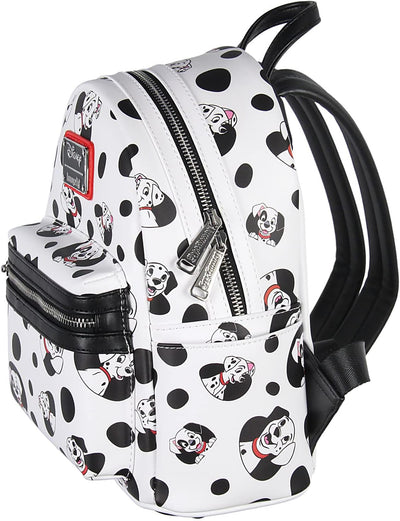 Loungefly Disney 101 Dalmatians Spots and Pups Lucky Penny Patch Allover Print Mini Backpack