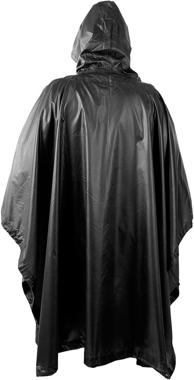 Helikon Wasserdicht Poncho Ripstop Schwarz