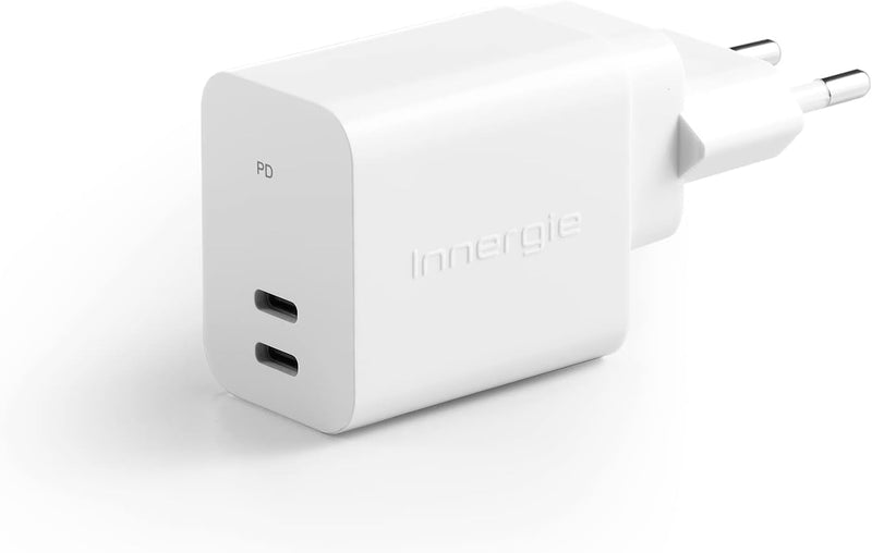 Innergie C3 Duo 30W Dual USB C Schnellladegerät Netzteil für Samsung Galaxy iPhone 14/13 Apple Watch