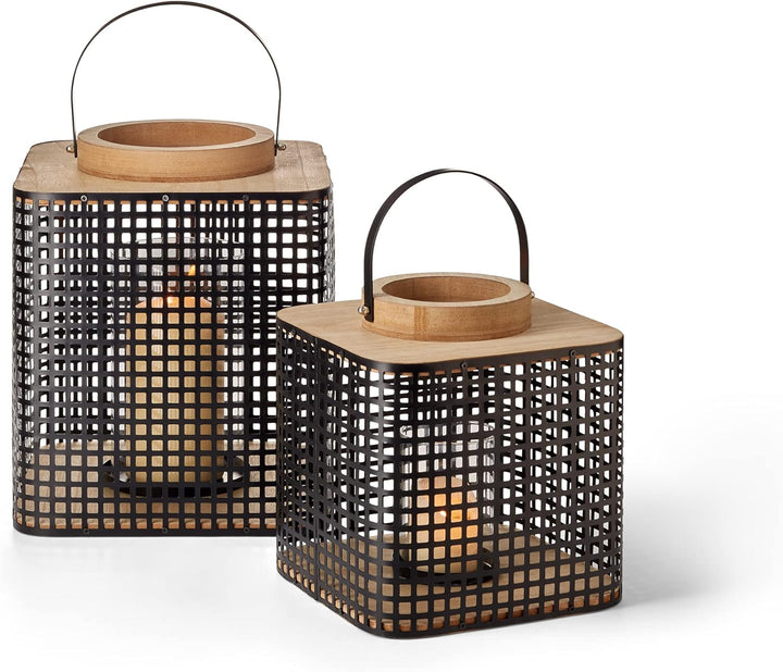 PHILIPPI - ASGAR Laterne - Windicht mit Glaseinsatz für drinnen oder draussen - in 2 Grössen erhältl