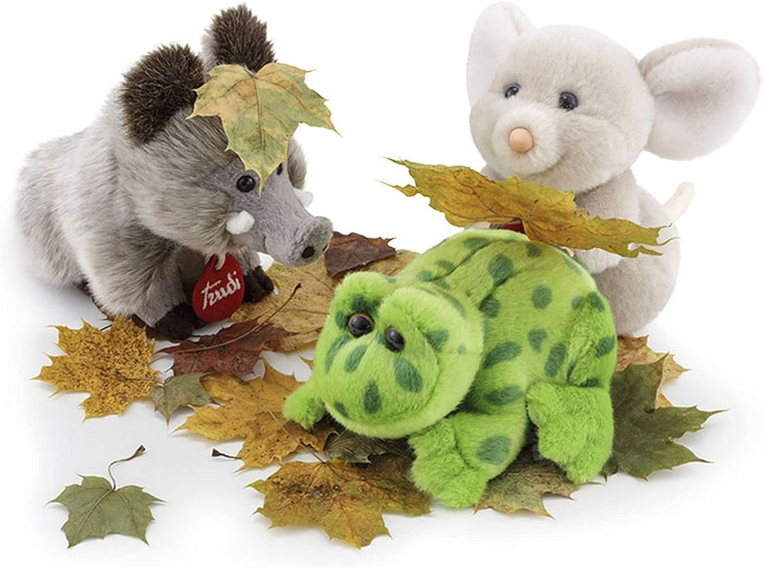 trudi 24762 Klassik Plüschtier Frosch Rita ca. 12 cm, Grösse S, hochwertiges Stofftier mit weichen M