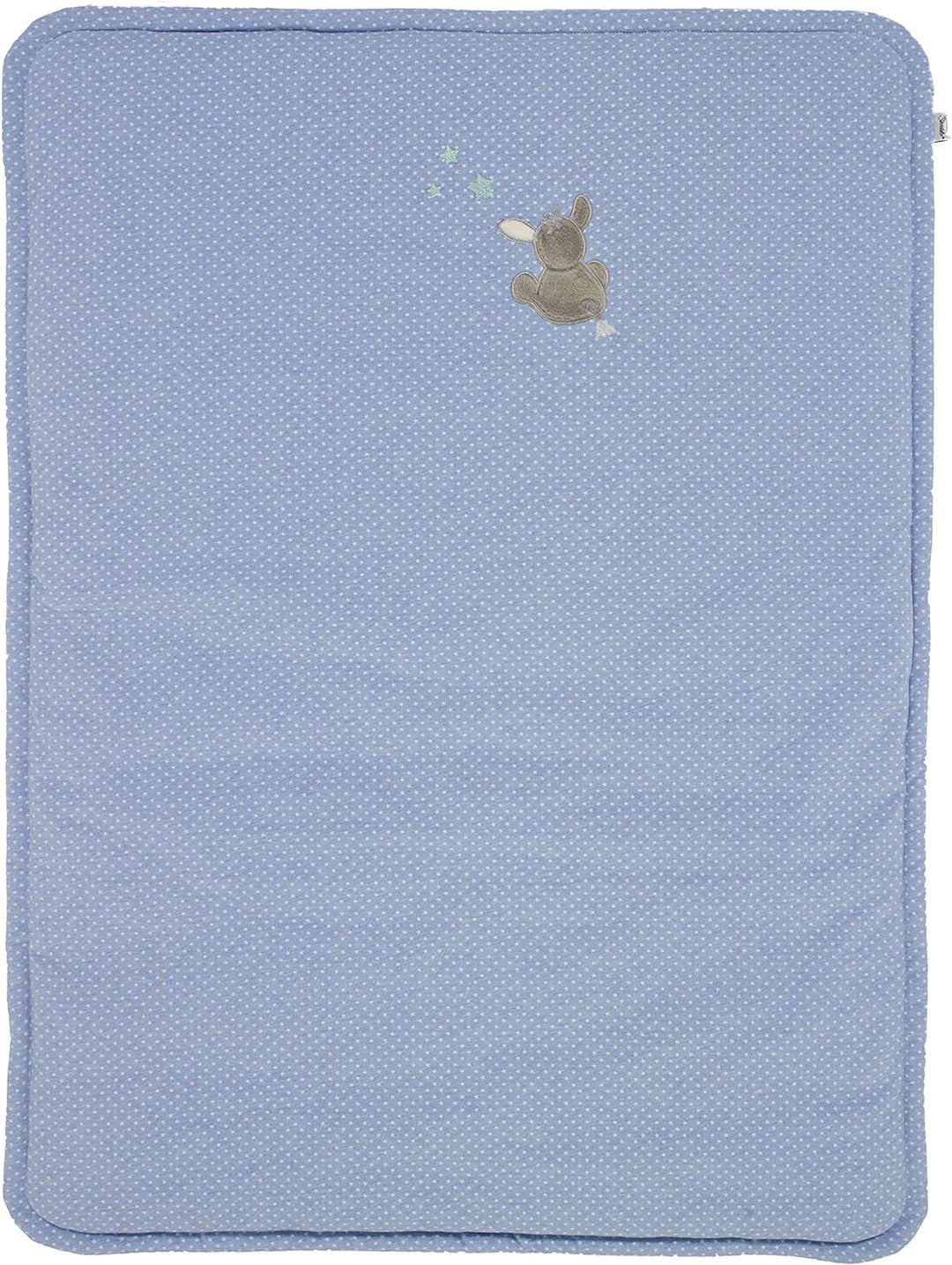 Sterntaler Schmusedecke Esel Emmi, Wattiert, Alter: Für Babys ab der Geburt, 75 x 100 cm, Hellblau/M