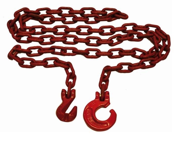 Joma-Tech Forstkette rund, 10mm mit Schling- u. Parallelhaken, Rückekette - [ 5m 10mm ]