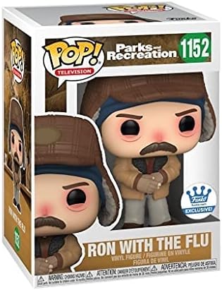 POP Funko Ron Swanson vs The Flu Parks and Recreation Exclusive